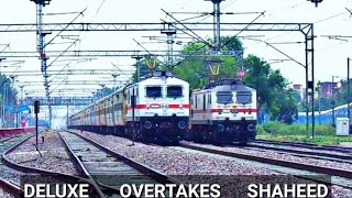 Paschim/Deluxe Express Overtakes Shaheed Express at Narela