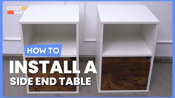 How to Install the Set of 2 Nightstands Side End Table for Living Room | HU10131 #costway #howto