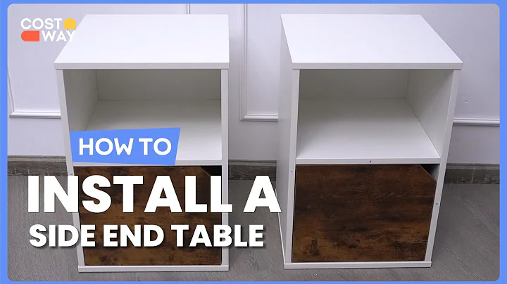 How to Install the Set of 2 Nightstands Side End Table for Living Room | HU10131 #costway #howto