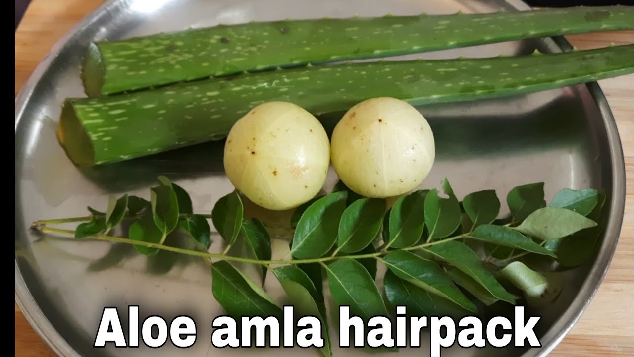 Alovera Amla hair pack Hair strengthening hair mask Antihairfall