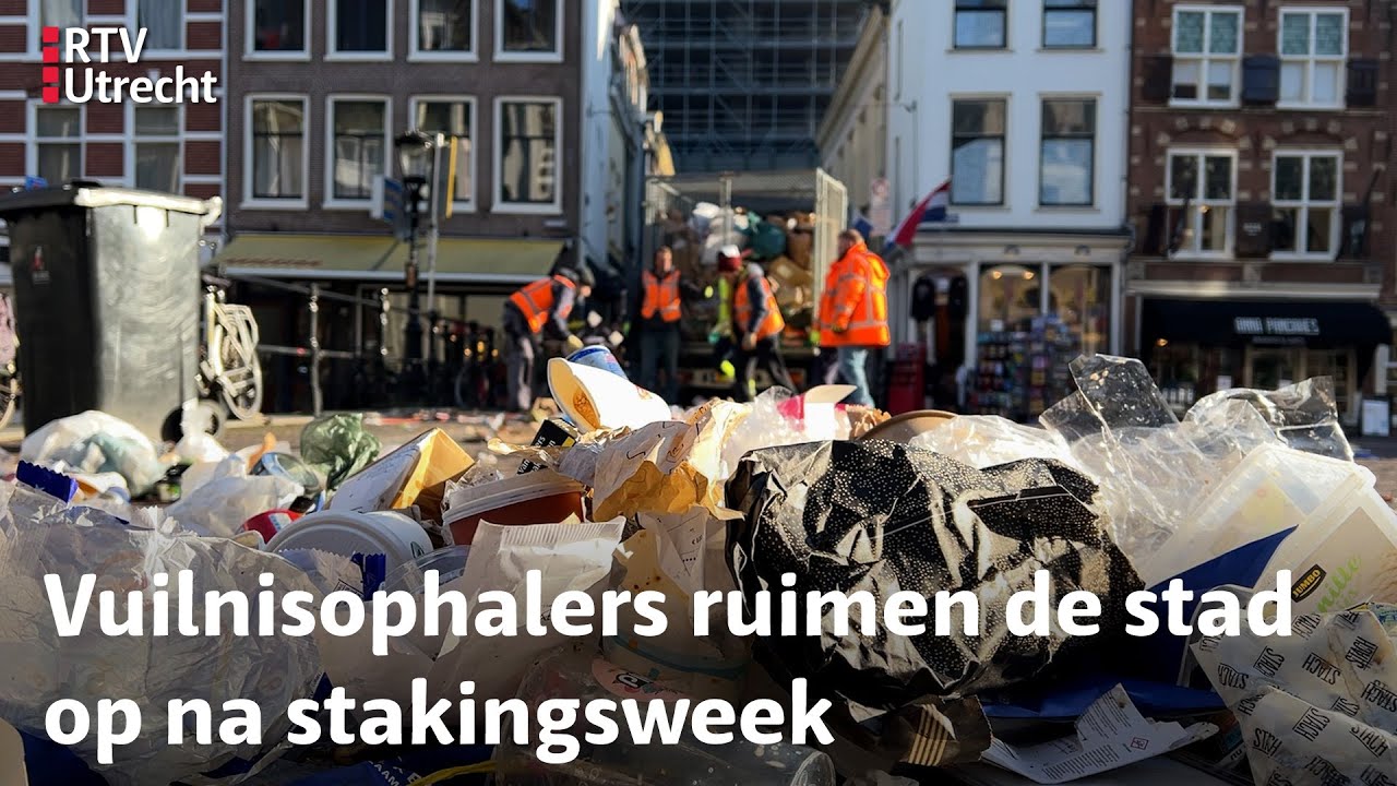 Afvalbergen in Utrecht opgeruimd na staking | RTV Utrecht