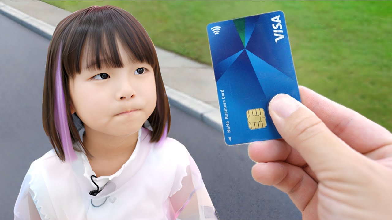 6歳の女の子にクレジットカード渡してみた！ #6歳 #ダイソー