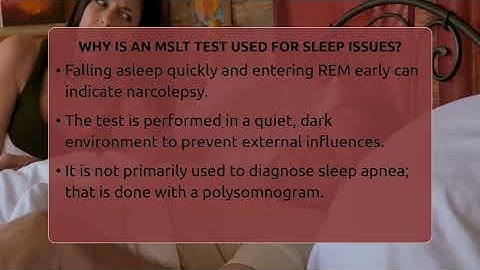 Why Is An MSLT Test Used For Sleep Issues? - Sleep Apnea Support Network