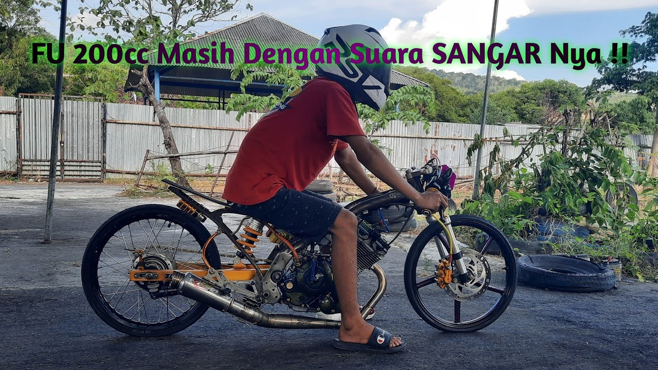 Suara Sangar Setting Satria Fu 200cc Tune Up di Sirkuit GDS Klaten