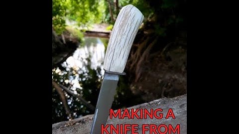 KNIFE MAKING- MAKING A KNIFE FROM SHEARS (PART 2)