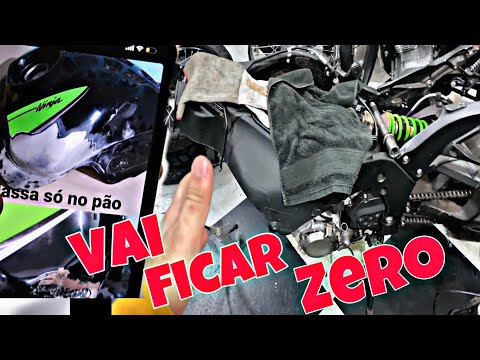 A ZX10 DE LEILÃO ESTÁ QUASE PRONTA E DESMONTEI A XT660 PRA REFORMA