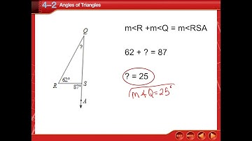 4-2 Triangle Sum Theorem and Exterior Angles
