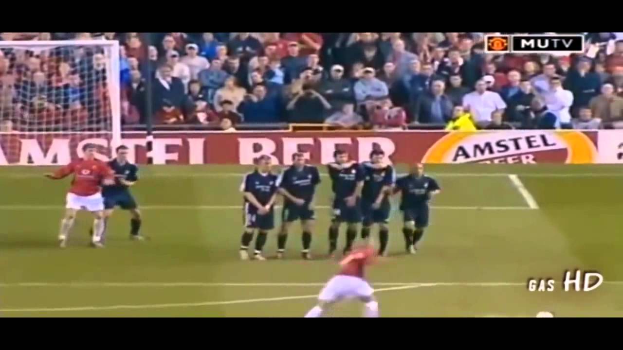 David Beckham Best Free kick Goals Ever Football Soccer YouTube