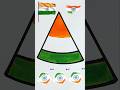 Independence day/india flag 🇮🇳 colour #independenceday #flagdrawing #india #flag #video #national