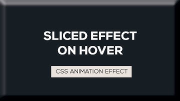 Sliced Text Animation on Hover | CSS Animation Tutorial