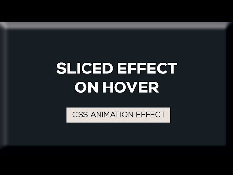 Sliced Text Animation on Hover | CSS Animation Tutorial