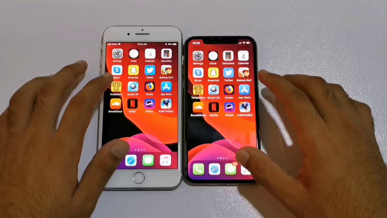 Iphone 8 Plus Vs Iphone Xs Ios 13 Speed Test Youtube