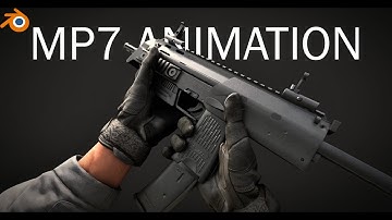 3D MP7 Animation | Blender CGI