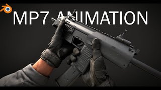 3D MP7 Animation | Blender CGI
