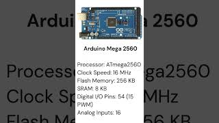 Arduino Uno vs Nano vs Mega vs Leonardo 🚀 Quick Comparison! #Programming #DIYProjects #Shorts #Tech