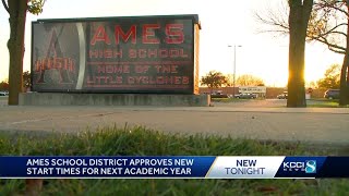 Ames Schools District announces new start and stop times for 2022-23 school year
