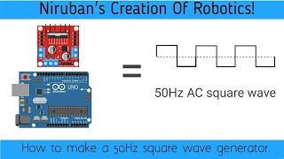 How to make a 50hz square wave AC signal generator |Niruban's Creation Of Robotics! | How to make#11