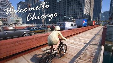 GTA 5 Chicago (Windy City) Add-On Map Showcase [QuantV + NVE + V Remake] on RTX 3090 4K 60Fps