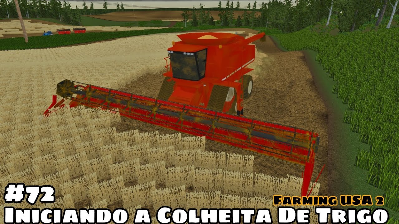 Farming USA 2 -  Iniciando a Grande Colheita de Trigo no Fazenda 