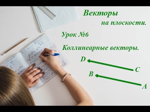 Урок 6. Векторы. Коллинеарные векторы. Условие коллинеарности векторов. Геометрия 9 класс.