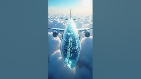 Transparent Airplane Flying Above the Clouds — Unreal AI Art!