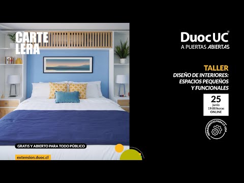 Taller de diseño de interiores: Espacios pequeños y funcionales
