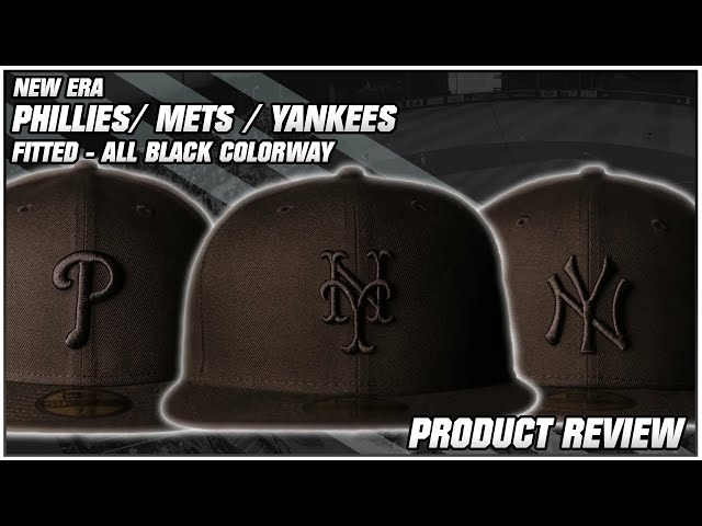 New Era All Black/Gray Bottom MLB All Over Logos 59FIFTY Fitted