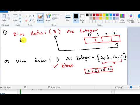 Basic Definition Arrays In Visual Basic - YouTube