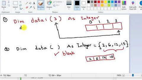 Basic Definition Arrays In Visual Basic