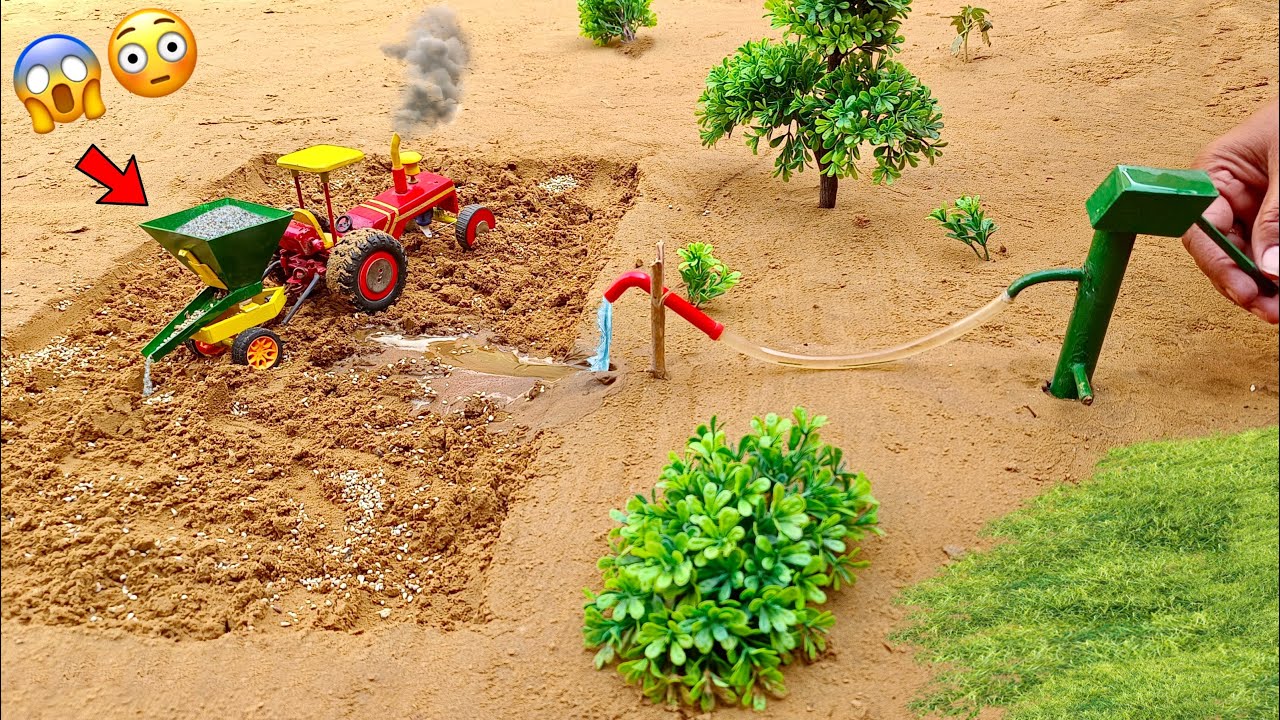 How to make mini tractor machine seed spreader | mini science project || @KeepVilla @ShaitaniIdeas