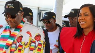 Silence when Chiwenga entered and a lot of noise when Mnangagwa entered the auditorium.