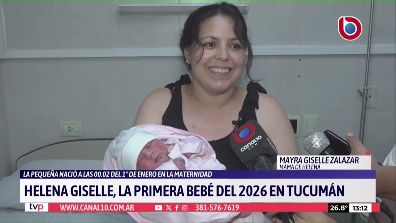 Minutos después de Año Nuevo: nació la primera bebé del año en Tucumán