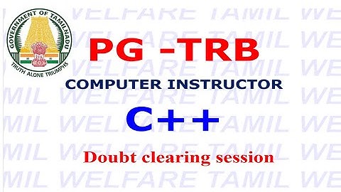 TRB  Computer Instructor C++ Doubt Clearing session | WELFARE TAMIL | Difference between i++ and ++i