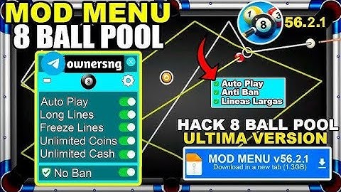 💥 8ball Mod Menu for Android/iOS | Long Line Aimbot - 8ball Pool Hacks 