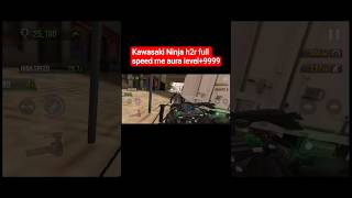 Kawasaki Ninja h2r full speed me aura level+9999 #highspeed #bikeracing #kawasaki #superbike