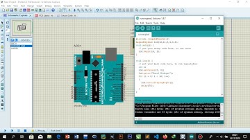 Proses running text pada PROTEUS dan ARDUINO