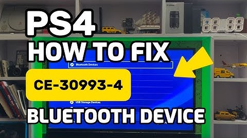 How To Fix PS4 Error CE-30993-4 An error occurred during the bluetooth connection