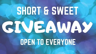 *NOW CLOSED* GIVEAWAY | Short & Sweet Glitter Bundle Giveaway | Open To Everyone