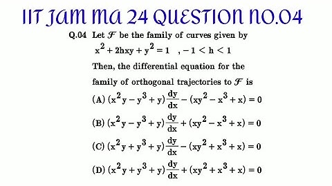 𝐼𝐼𝑇 𝐽𝐴𝑀 𝑀𝐴𝑇𝐻𝐸𝑀𝐴𝑇𝐼𝐶𝑆 (𝑀𝐴) 2024 || 𝑄𝑢𝑒𝑠𝑡𝑖𝑜𝑛 𝑁𝑜. 04. ( 𝑂𝐷𝐸 -𝑂𝑟𝑡𝒉𝑜𝑔𝑜𝑛𝑎𝑙 𝑇𝑟𝑎𝑗𝑒𝑐𝑡𝑜𝑟𝑖𝑒𝑠 ) #𝑖𝑖𝑡𝑗𝑎𝑚24