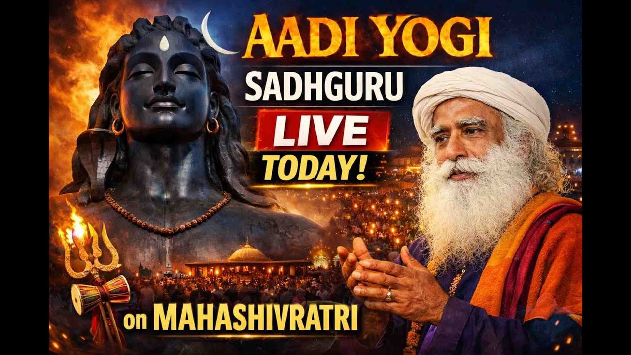 Mahashivratri 2026 LIVE with Sadhguru at Adiyogi | Divine Night of Shiva