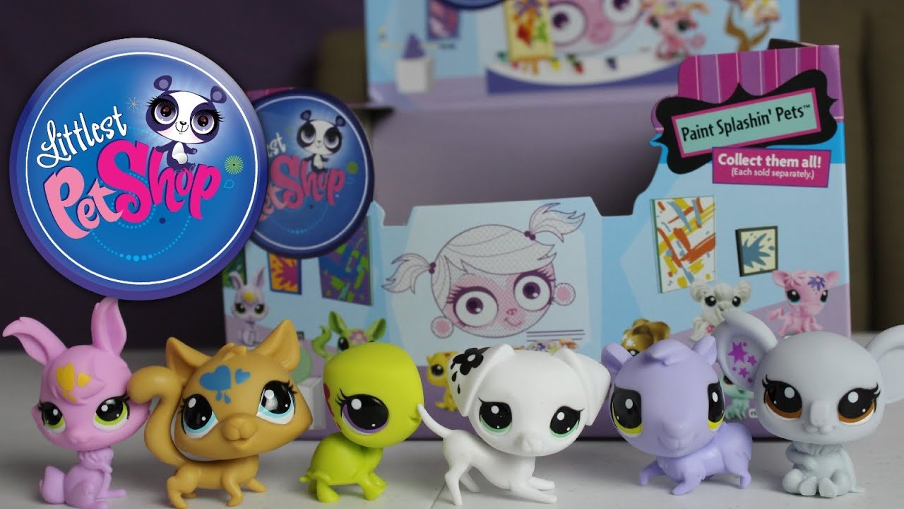 LPS Blind Bag HAUL Littlest Pet Shop Paint Splashin BOX case Part 2 toy  review opening 