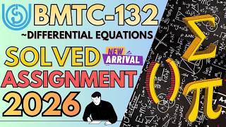 BMTC-132 Solved Assignment 2026 | IGNOU B.Sc(G) Mathematics Assignment 2026 | BMTC-132 LATEST ASSIGN