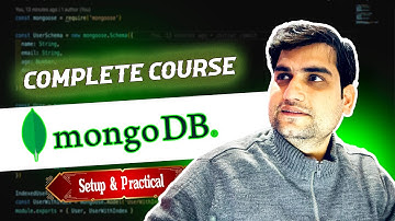 MongoDB Complete Crash Course | Beginner To Advanced | MongoDB Course in Hindi