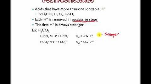 Polyprotic Acids