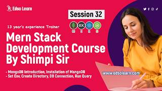 How to Install MangoDB || Introduction Of MongoDB || Session 32 || Edso Learn || by Mr. Shimpi Sir