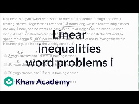Systems of linear inequalities word problems — Basic example | Math | New SAT | Khan Academy - Systems of linear inequalities word problems — Basic example | Math | New SAT | Khan Academy