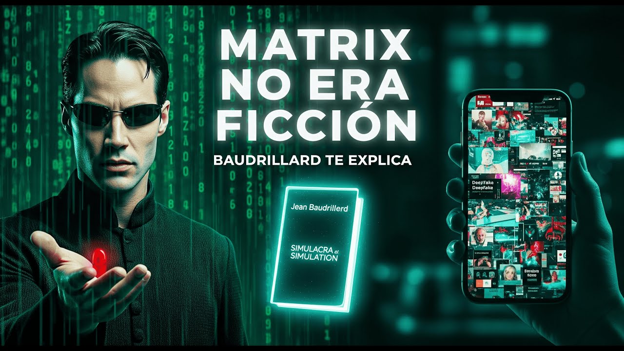 👁️‍🗨️ MATRIX NO ERA FICCIÓN: BAUDRILLARD Y EL SIMULACRO QUE TE ATRAPA