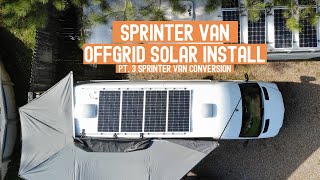 From VAN to TINYHOME | OFF GRID Solar Panels + DIY Rack ፧ Sprinter Van Build