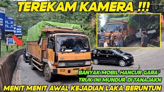 Terekekam Kamera‼️ Menit Menit Awal Laka Beruntun Sebabkan Banyak Mobil Hancur Di Sitinjau Lauik