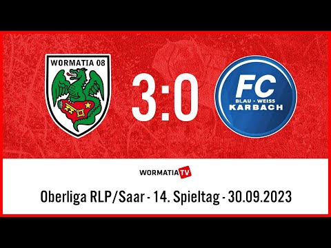 Highlights Wormatia Worms vs FC Blau-Weiß Karbach 3:0 (30.09.2023)